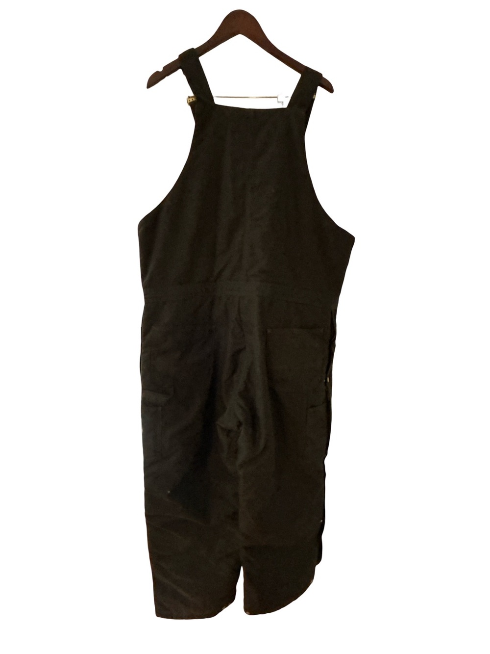 Carhartt Black Insulated Bib Overalls Mens 40x30 Quilt Lined Workwear Duck Canva - Picture 2 of 5